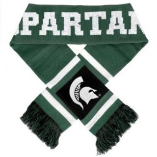 NCAA Michigan State Spartans 2012 Team Stripe Scarf  Sports Fan Scarves  Sports & Outdoors