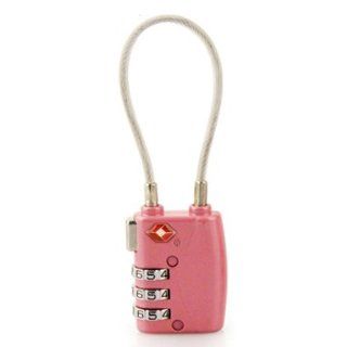 KLOUD City  Pink 719 TSA accepted cable luggage dial travel lock   Combination Padlocks  