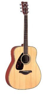 Yamaha FG720SL Left Handed Acoustic Guitar, Natural: Musical Instruments