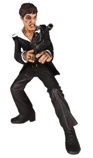 Scarface Deluxe Figure with Sound Black Suit: Toys & Games