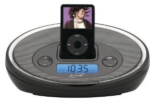 iLive ICR6307DTBLK iPod Docking System with Digital Tune AM/FM Stereo Dual Alarm Clock Radio with Remote Control in Black: MP3 Players & Accessories