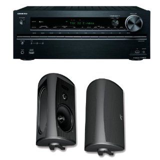 Onkyo TX NR727 7.2 Channel Network Audio/Video Receiver Plus A Pair of Definitive Technology AW 5500 Outdoor Speakers (Black) Electronics