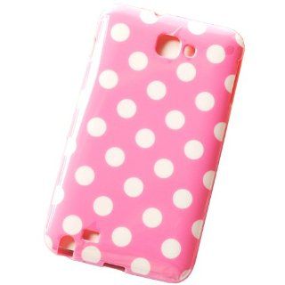 Huaqiang3c FREE USPS SHIPPING Pink Polka Dots Soft TPU Case Cover for Samsung Galaxy Note GT N7000 SGH I717 I9220: Cell Phones & Accessories