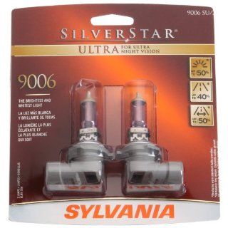 Sylvania 9006 SU SilverStar Ultra Halogen Headlight Bulb (Low Beam), (Pack of 2): Automotive
