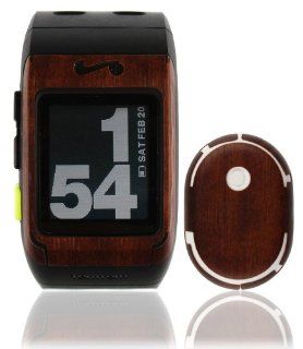 Skinomi TechSkin   Nike+ SportsWatch GPS Screen Protector + Dark Wood Full Body Skin Protector / Front & Back Premium HD Clear Film / Ultra High Definition Invisible and Anti Bubble Crystal Shield with Free Lifetime Replacement Warranty   Retail Packa