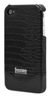 MOBO IM HMC HCIP 21CBK Leather Cell Phone Case for iPhone 4S/4   1 Pack   Retail Packaging   Black: Cell Phones & Accessories