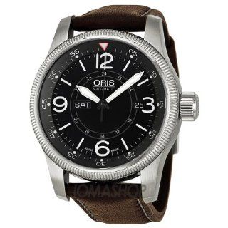 Oris Big Crown Timer Black Dial Brown Leather Mens Watch 735 7660 4064LS at  Men's Watch store.