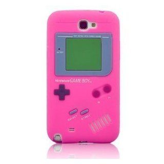 I Need Popular 3D Hot Pink Gameboy Soft Silicone Case Cover Compatible for Samsung Galaxy Note II N7100: Cell Phones & Accessories