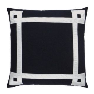NECTARmodern Applique Ribbon Embroidered Throw Pillow 10010 / 10013 Color Black