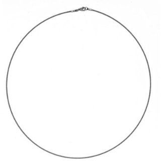 18k White Gold 1.2mm Twist Cable Wire Necklace   18 Inch   JewelryWeb: Jewelry