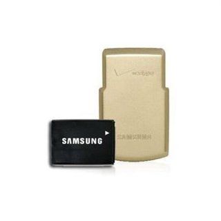 OEM Samsung U740 Extended Battery & Gold Door: Cell Phones & Accessories