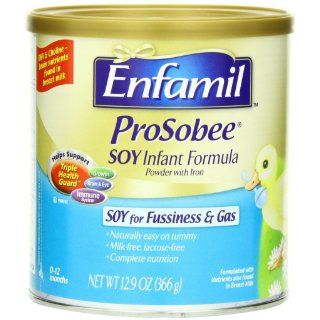 Enfamil ProSobee Soy Infant Formula, Iron Fortified, Powder, 12.9 Ounce (Pack of 6): Health & Personal Care
