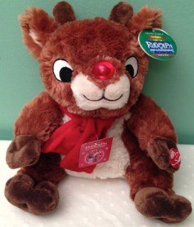 Rudolph the Red Nosed Reindeer Musical Plush with Light Up Nose: Toys & Games