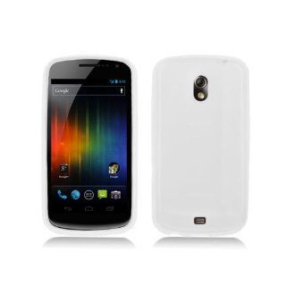 Translucent Frosted Clear White Soft Silicone Gel Skin Cover Case for Samsung Galaxy Nexus SCH i515: Cell Phones & Accessories