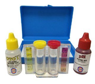 Pentair R151076 752 2 n 1 pH and Chlorine Test Kit : Swimming Pool Liquid Test Kits : Patio, Lawn & Garden