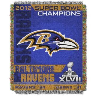 BSS   Baltimore Ravens NFL 2012 Super Bowl Champions Woven Tapestry Throw (48x60")": Everything Else