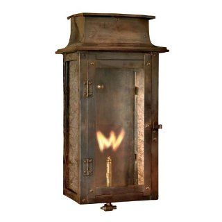 Elk Lighting 7941 WP Maryville 17 Inch Tall Outdoor Wall Mounted Gas Lantern, Washed Pewter   Landscape Torch Lights