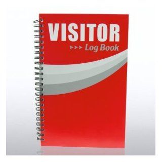 Mini System   Visitor Sign In Log Book   Red : Office Products : Office Products