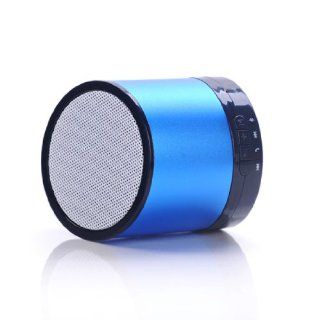 RPDIRECT Super Micro Mini Portable Hands free Blue Speakers  player with Micro SD Card Slot & Audio Input Ports for PC / Phone / Tablet / Apple iPod Touch / iPad / iPhone 4 /  Player Cell Phones & Accessories