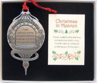 Cathedral Art CO748 Christmas in Heaven if Tears Could Build a Stairway Memorial Ornament, 4 5/8 Inch   Decorative Hanging Ornaments