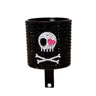 Cruiser Candy Cup Holder   Rhinestone Skull : Bike Water Bottle Cages : Sports & Outdoors