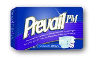 Prevail Pm Extended Wear Adult Briefs Medium /White/Case of 96: Health & Personal Care
