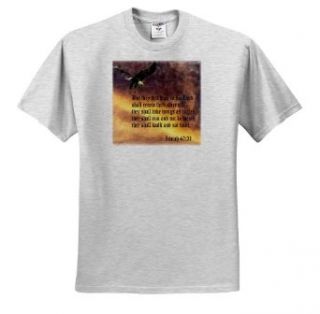777images Designs Graphic Design Bible Verse   Isaiah 40 31 Bible verse with eagle against a troubled sky   T Shirts: Clothing