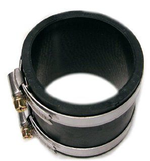 Rubber Intake Reducer/coupler Kit 3.0" to 2.5" Black with 2 Clamp Kit: Automotive