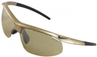 Nike Siege 2.E Sunglasses, EV0365 766, Gold Dust Frame / Nike Max Hi Vis Tint + Grey Lenses: Clothing