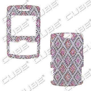 Samsung Propel a767 / a766   Designer Rhinestones/Diamonds/Bling   Red Black Silver   Hard Case/Cover/Faceplate/Snap On/Housing: Cell Phones & Accessories