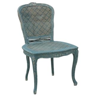 Nuloom Antique Style Linen Calypso Blue Dining Chairs (set Of 2)