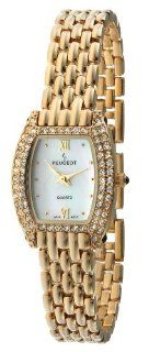 Peugeot Women's 769G Gold Tone Swarovski Crystal Accented Bracelet Watch: Watches