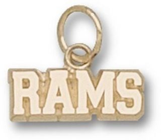 Colorado State Rams "Rams" 3/16" Charm   10KT Gold Jewelry: Clothing