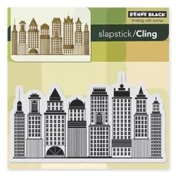 Penny Black Cling Rubber Stamp 5 X5 Sheet   Skyline