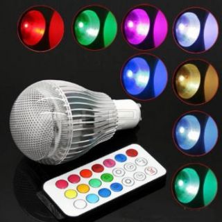 Vktech 9w 16 Colors Changing LED Light Bulb RGB Change Lamp with Remote Control   Led Household Light Bulbs  
