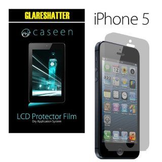 2x caseen Apple iPhone 5 GLARESHATTER Anti Glare & Anti Fingerprint Screen Protectors: Computers & Accessories