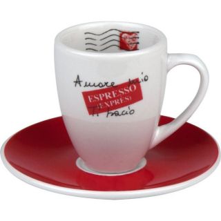 Konitz Coffee Bar Amore Mio Espresso Dippio Cups And Saucers (set Of 4)