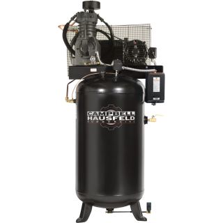 Campbell Hausfeld Fully Packaged Air Compressor — 5 HP, 16.6 CFM @ 175 PSI, 230 Volt Single Phase, Model# CE7050FP  19 CFM   Below Air Compressors