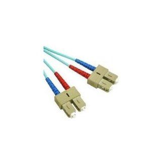 C2G / Cables to Go 21665 10 GB SC/SC Duplex 50/125 Multimode Fiber Patch Cable (6 Meters, Aqua): Electronics
