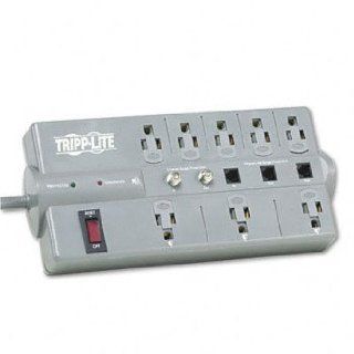 TLP808TELTV Surge Suppressor, 8 Outlet, RJ11, Coax, 8ft Cord, 2160 Joules by TRIPPLITE (Catalog Category Computer/Supplies & Data Storage / Computer / Surge Protectors) Computers & Accessories