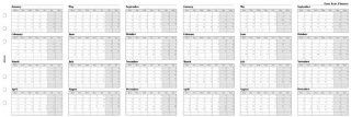 Filofax Calendar Refills 4 Year Vertical Planner 2014 Personal Size   FF 6840314: Health & Personal Care