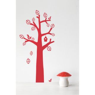 ferm LIVING KIDS Bird Tree Wall Decal 2032 Color: Red