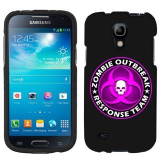 Samsung Galaxy S4 Mini Zombie OutBreak Response Team Pink on Black Phone Case Cover Cell Phones & Accessories