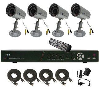 CIB K808AV500G8753 4 8CH Network Security Surveillance KIT w/ Four CCD Camera: Digital Surveillance Recorders : Camera & Photo