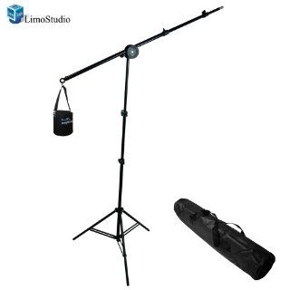 LimoStudio Photo Video Studio Overhead Hair Boom Light Stand, 86" Tall and 74.5" Extended, AGG809 : Photographic Light Stands : Camera & Photo