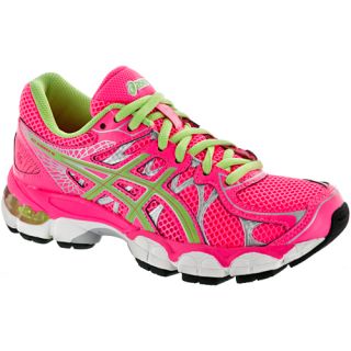 ASICS GEL Nimbus 16 Girls Hot Pink/Mint/Lightning: ASICS Junior Running Shoes