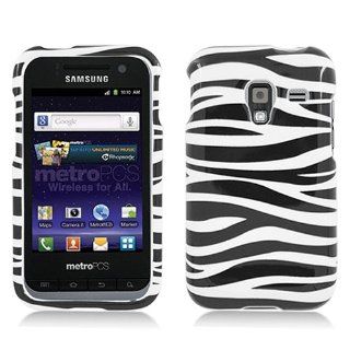 Black White Zebra Stripe Hard Cover Case for Samsung Galaxy Admire 4G SCH R820 Cell Phones & Accessories
