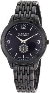 August Steiner Men's ASA822BK Swiss Quartz Classic Dress Bracelet Watch: Watches