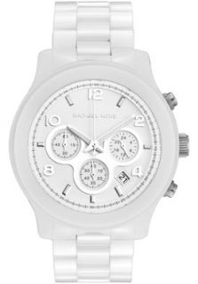Michael Kors MK5163  Watches,Mens Chronograph White Dial White Ceramic, Chronograph Michael Kors Quartz Watches