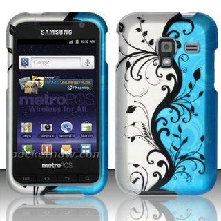 Bundle Accessory For MetroPCS Samsung Galaxy Admire 4G LTE R820   Blue Vine Design Hard Case Cover+ Lf Stylus Pen+ Lf Screen Wiper: Cell Phones & Accessories